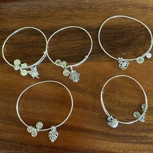 Five alex and ani bangels